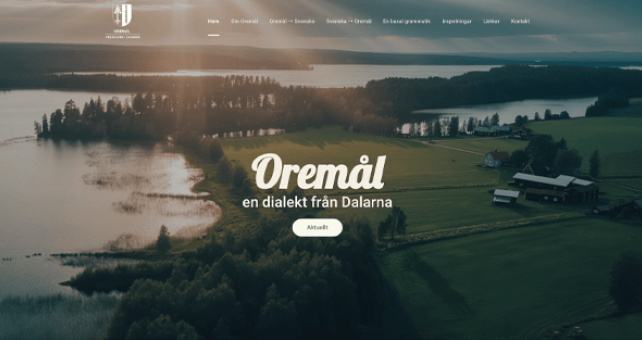 Oremål är en dialekt från Ore socken i Dalarna